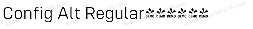 Config Alt Regular字体转换